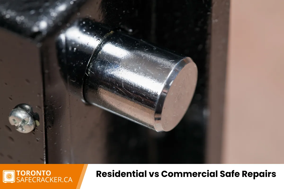 Residential vs Commercial Safe Repairs